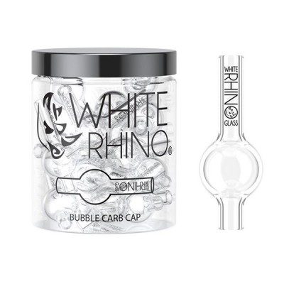 WHITE RHINO BUBBLE CARB CAP 30CT/ PACK